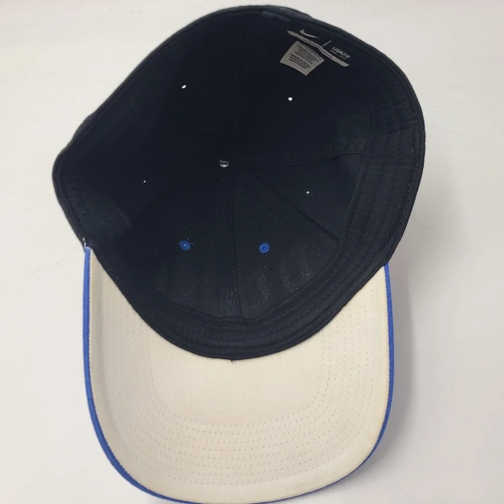 Duke‎ Blue Devils Hat (Seems S-M) Nike Center Swoosh Flex Fitted Blue Black NCAA